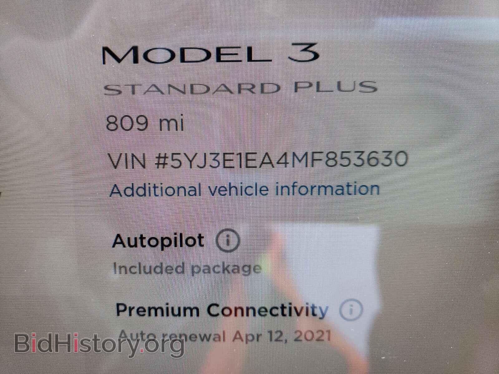 2021 TESLA MODEL 3 - VIN: 5YJ3E1EA4MF853630 - Photo 8