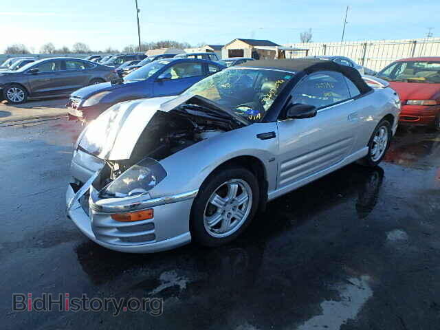 2001 MITSUBISHI ECLIPSE - VIN: 4A3AE85H61E040166 - Фото 2