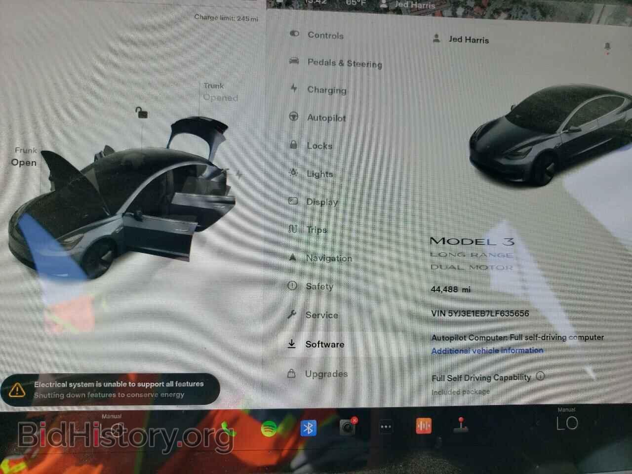 2020 TESLA MODEL 3 - VIN: 5YJ3E1EB7LF635656 - Фото 9