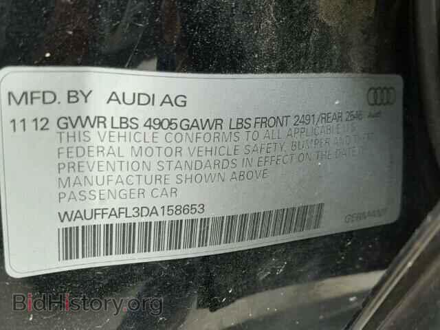 2013 AUDI A4 - VIN: WAUFFAFL3DA158653 - Фото 10
