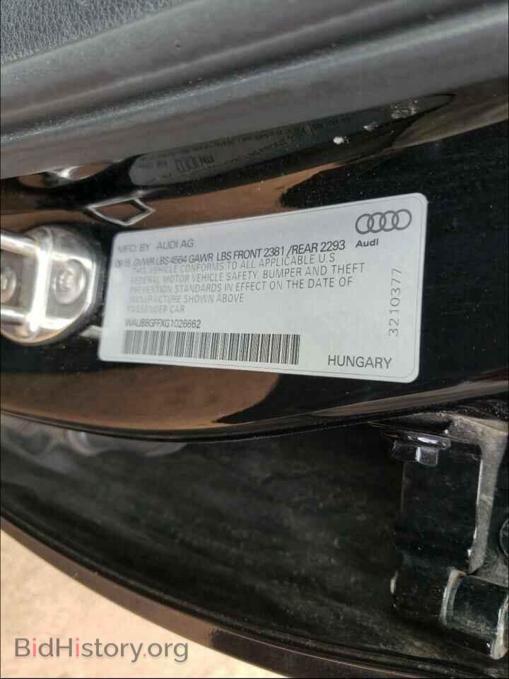 2016 AUDI A3 - VIN: WAUB8GFFXG1026662 - Фото 10