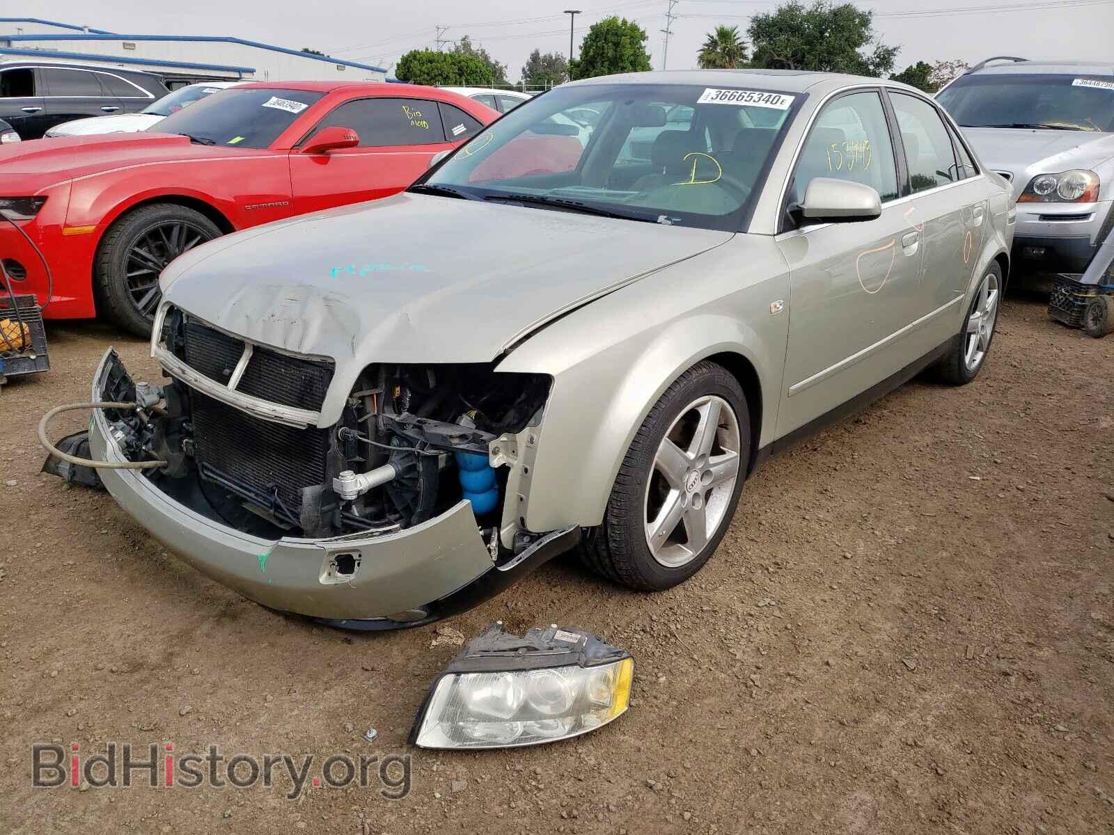 2002 AUDI A4 - VIN: WAULT68E92A097460 - Фото 2