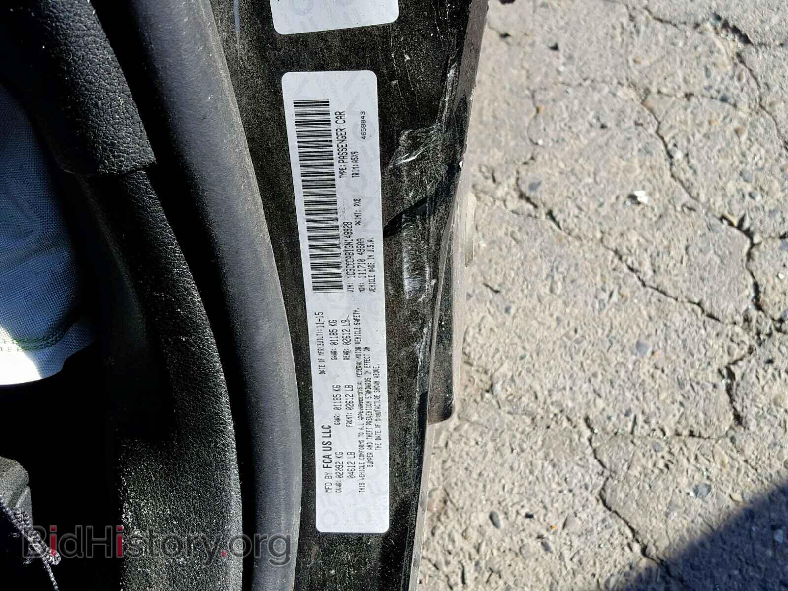 2016 CHRYSLER 200 - VIN: 1C3CCCAB1GN149928 - Photo 10