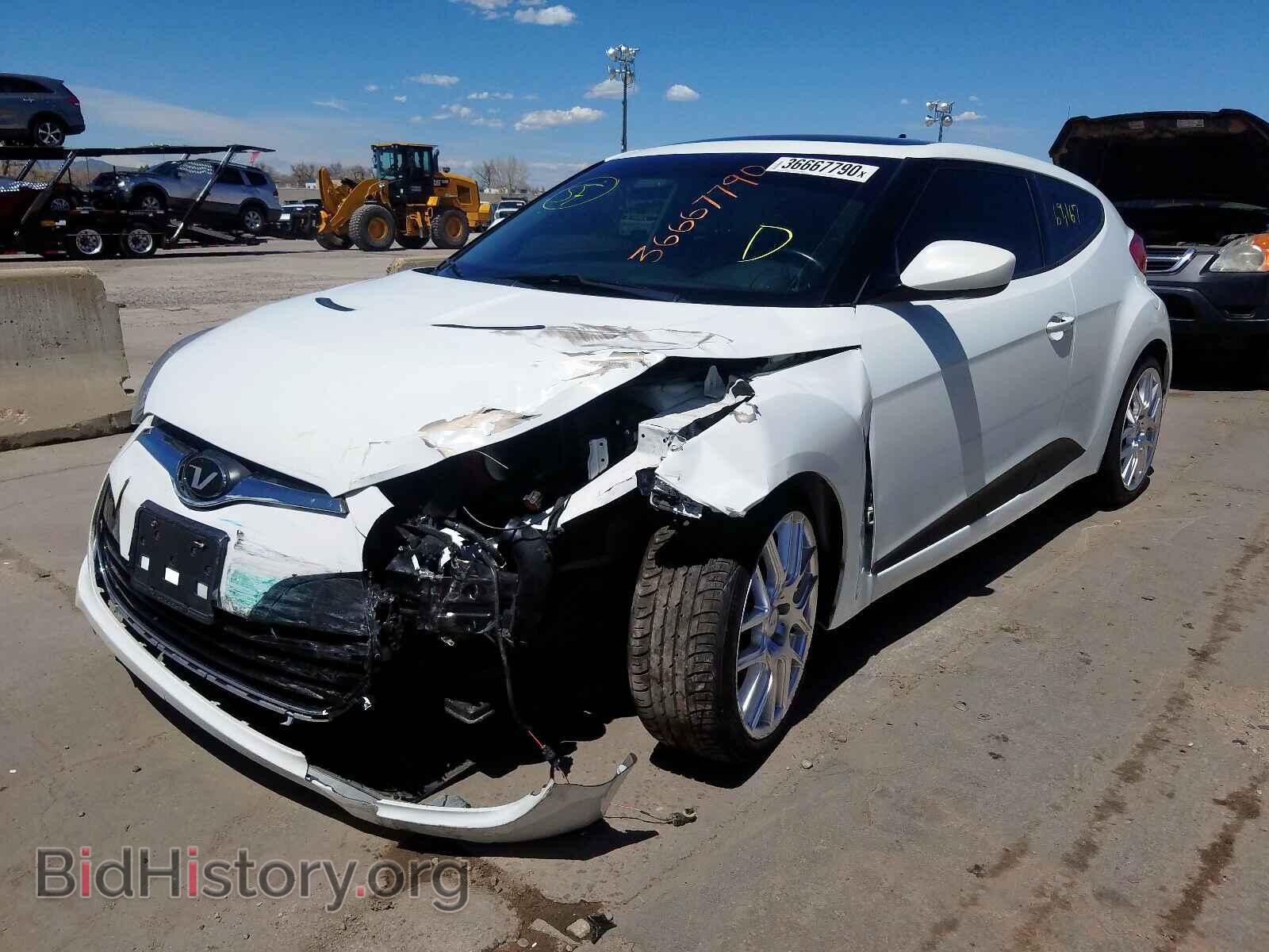 2014 HYUNDAI VELOSTER - VIN: KMHTC6AD5EU183626 - Фото 2