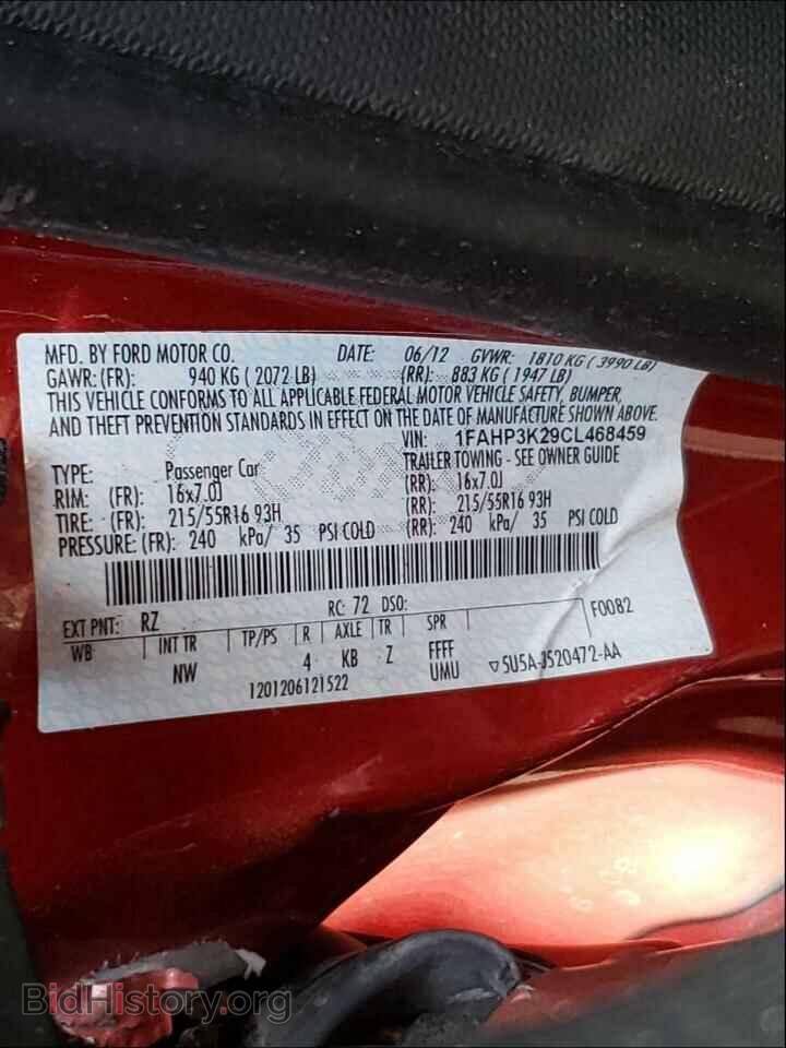 2012 FORD FOCUS - VIN: 1FAHP3K29CL468459 - Photo 10