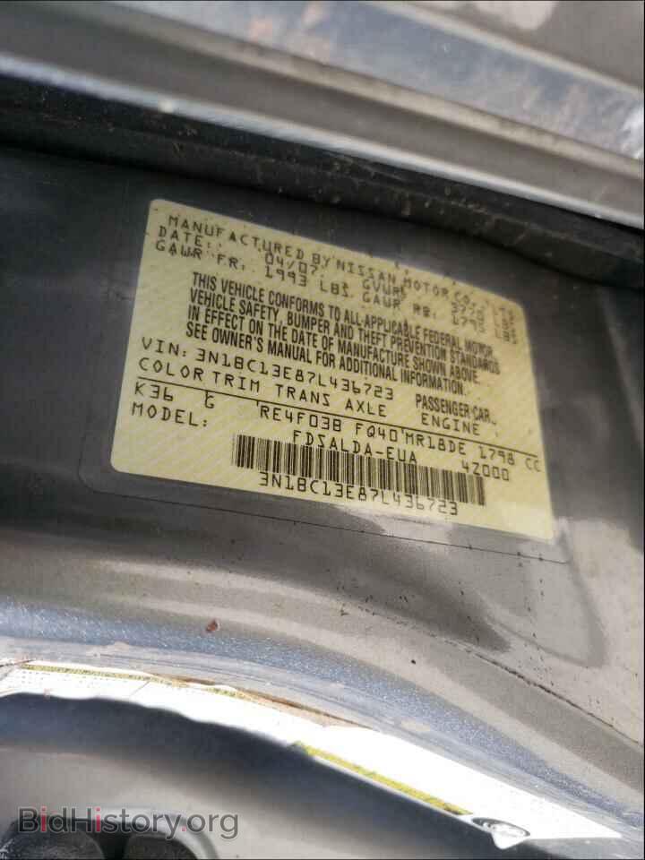 2007 NISSAN VERSA - VIN: 3N1BC13E87L436723 - Фото 10