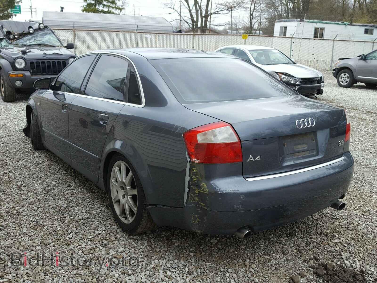 2002 AUDI A4 - VIN: WAULT68E12A154119 - Фото 3