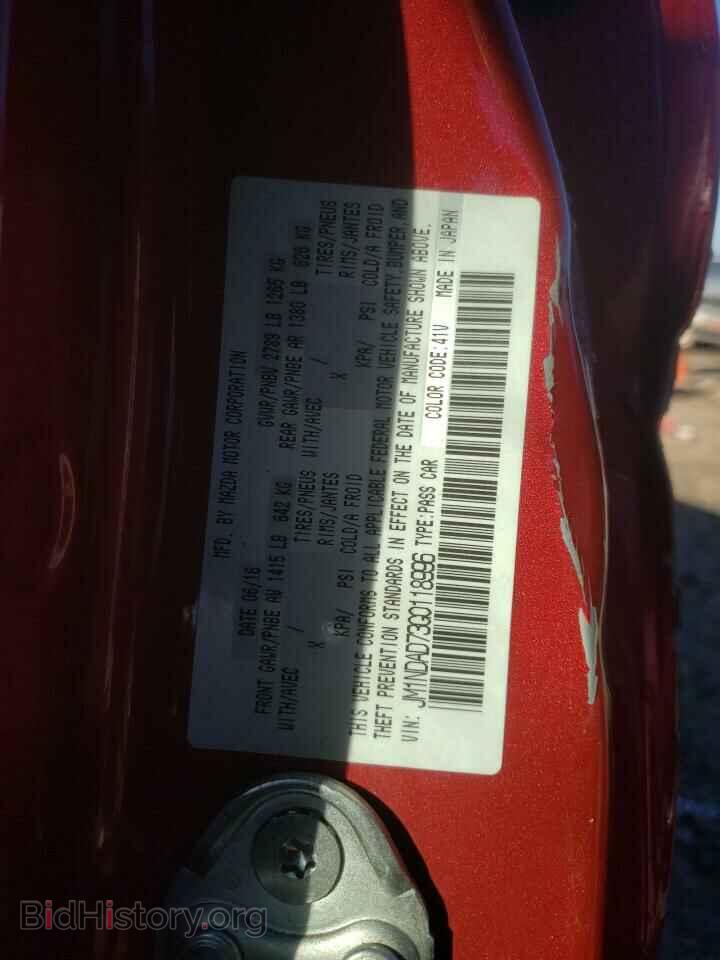 2016 MAZDA MX5 - VIN: JM1NDAD73G0118996 - Фото 10
