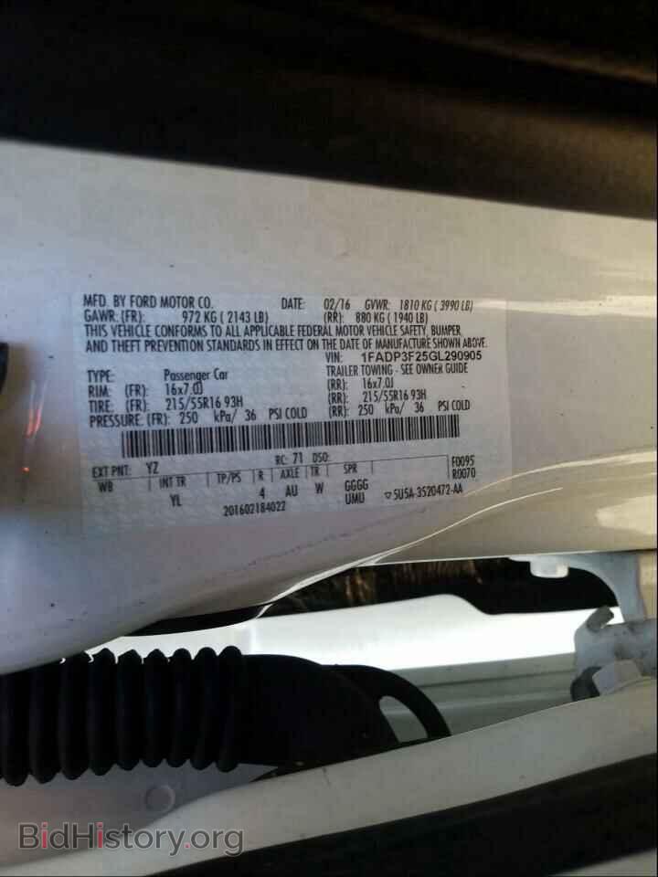 2016 FORD FOCUS - VIN: 1FADP3F25GL290905 - Photo 10