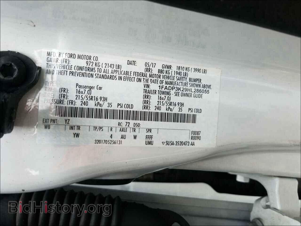 2017 FORD FOCUS - VIN: 1FADP3K29HL286055 - Photo 10