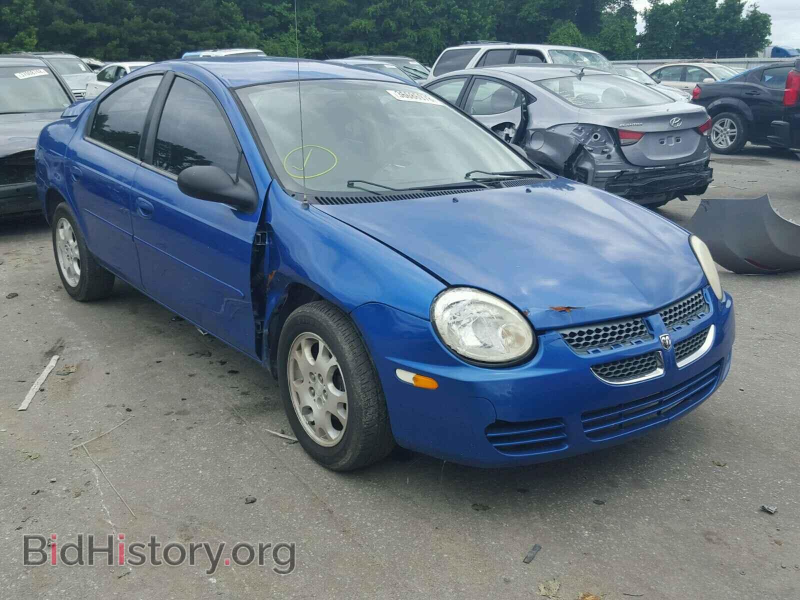 Фотография 1B3ES56CX5D256176 - DODGE NEON 2005