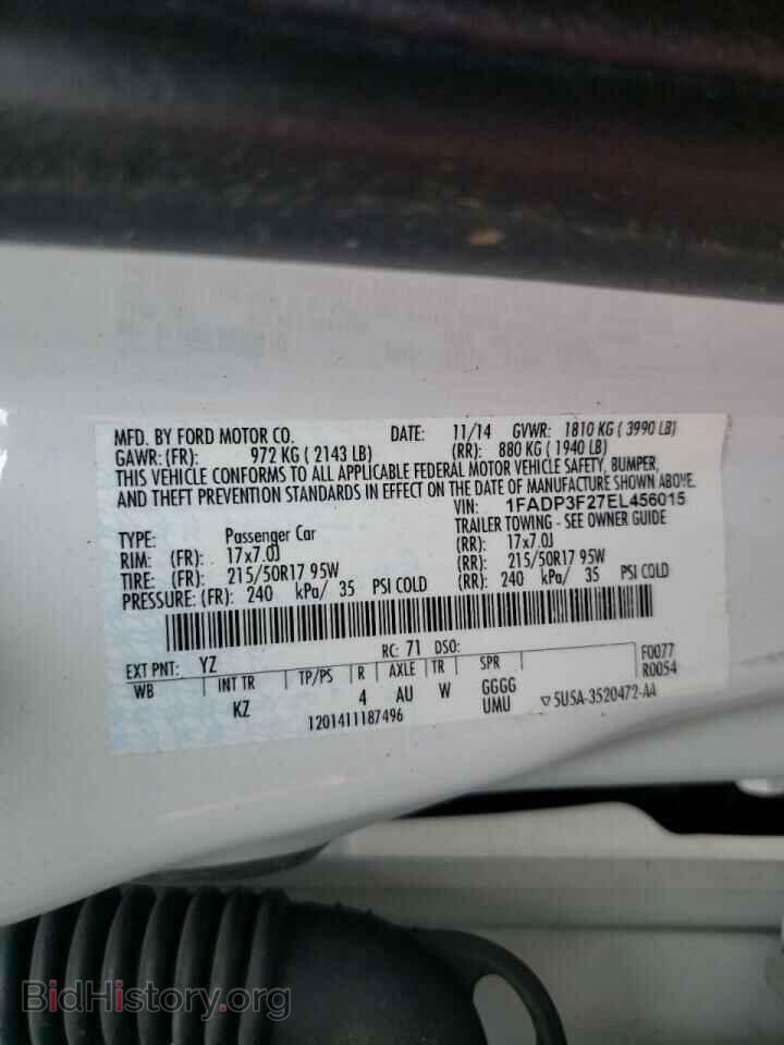2014 FORD FOCUS - VIN: 1FADP3F27EL456015 - Photo 10