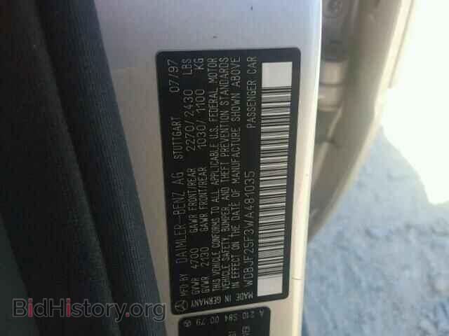 1998 MERCEDES-BENZ E - VIN: WDBJF25F3WA481035 - Фото 10