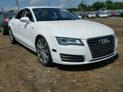 2012 Audi A7 A7 Prestig, white — VIN WAUSGAFC1CN020256, Copart