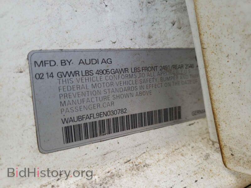 2014 Audi A4 (VIN WAUBFAFL9EN030782) — фото 10 из 10