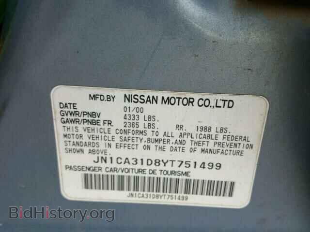 2000 NISSAN MAXIMA - VIN: JN1CA31D8YT751499 - Фото 10