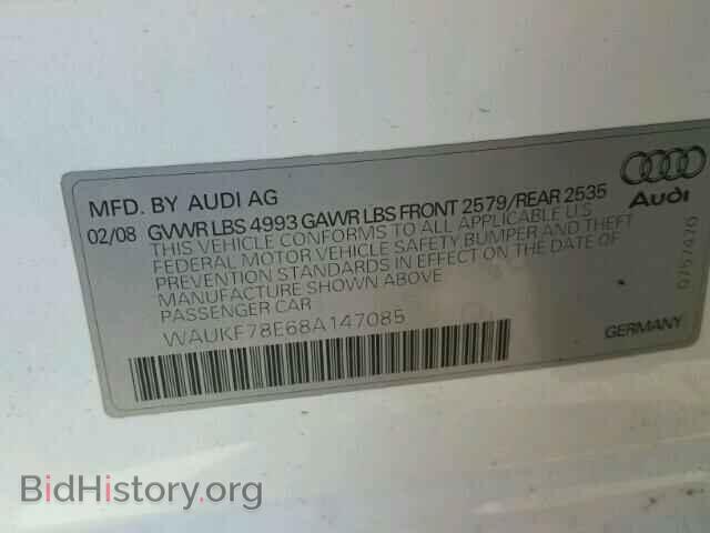 2008 AUDI A4 - VIN: WAUKF78E68A147085 - Фото 10