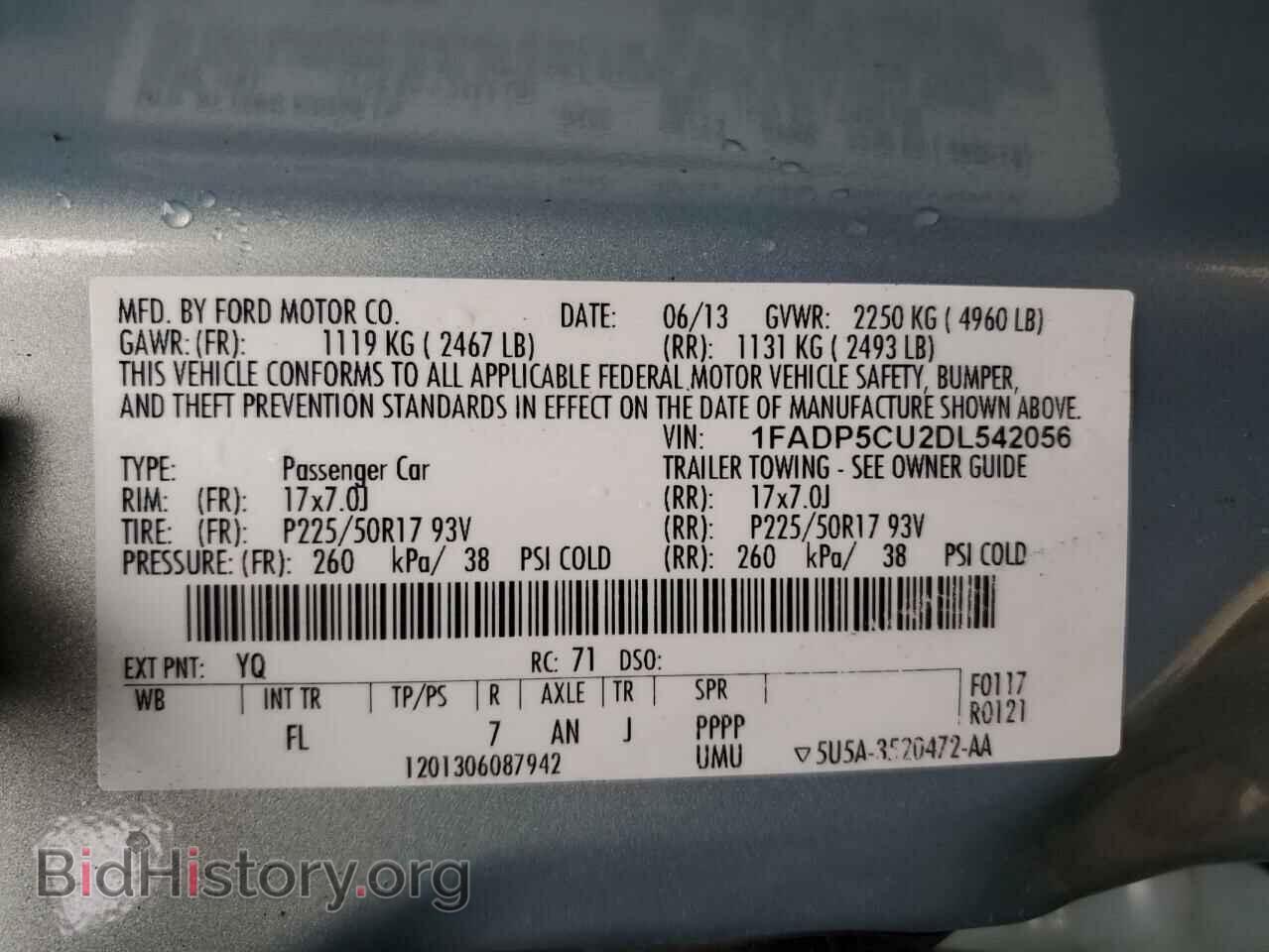 2013 FORD CMAX - VIN: 1FADP5CU2DL542056 - Фото 12