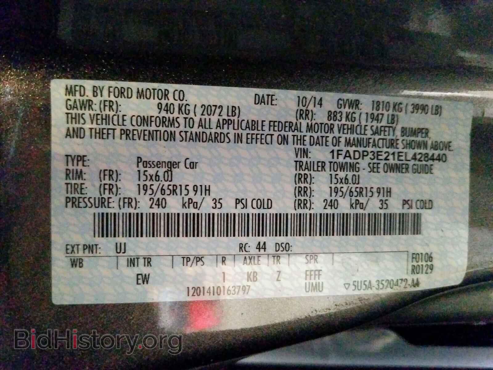2014 FORD FOCUS - VIN: 1FADP3E21EL428440 - Photo 10