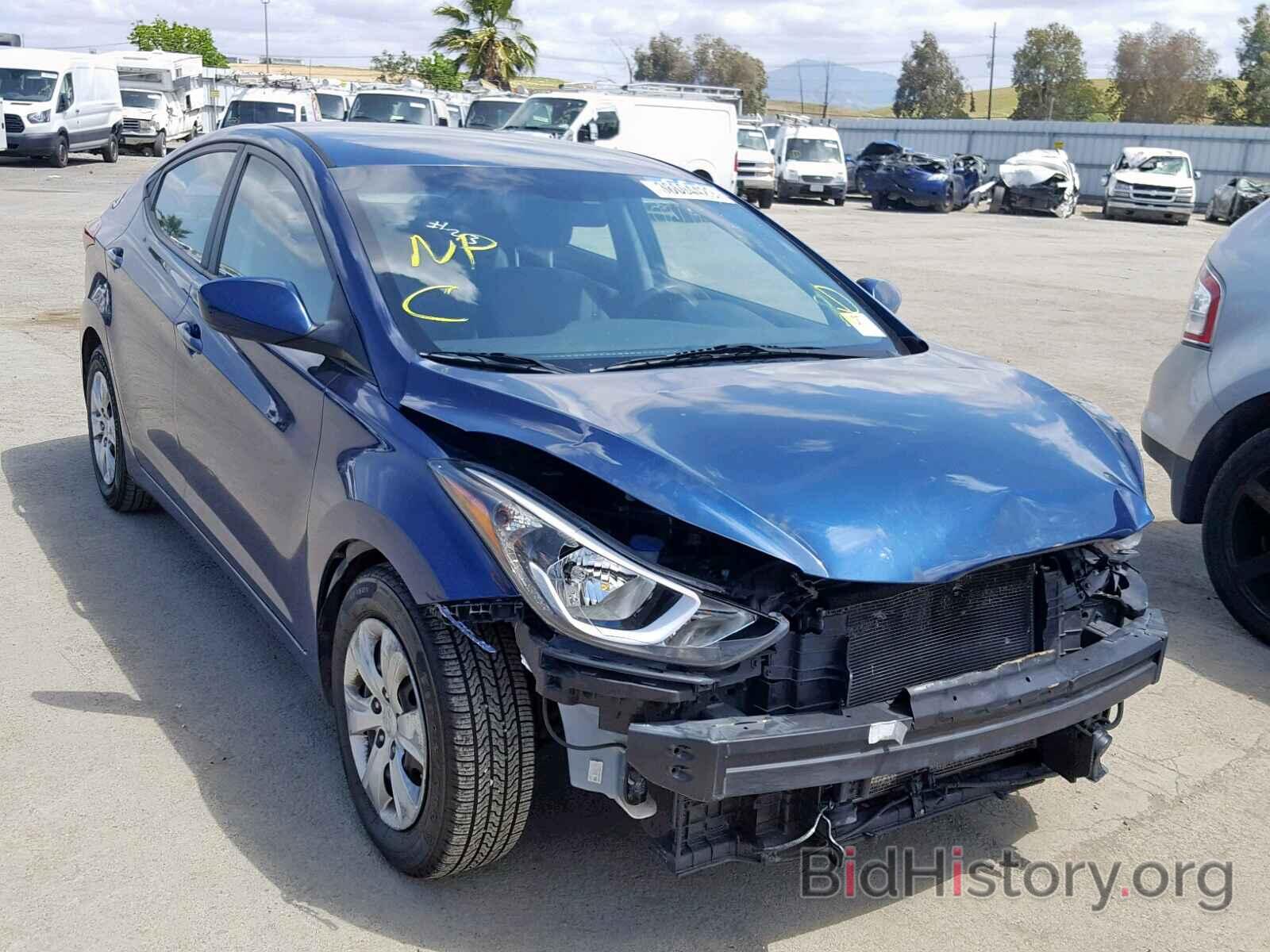 Фотография 5NPDH4AEXGH687609 - HYUNDAI ELANTRA 2016