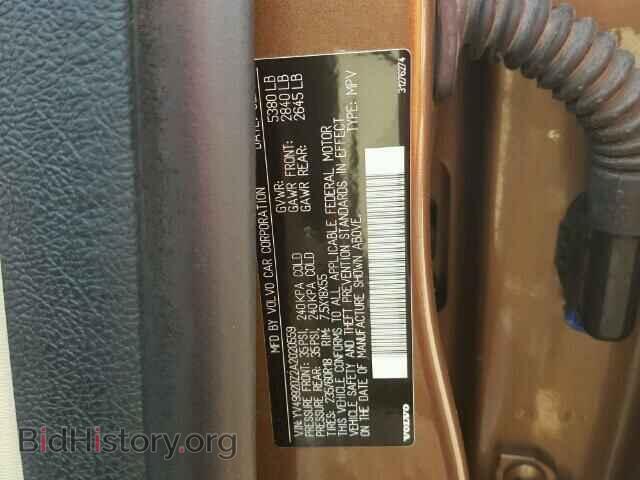2010 VOLVO XC60 - VIN: YV4992DZ2A2020559 - Фото 10