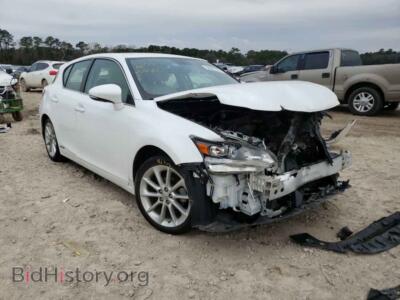 2012 Lexus CT 200, белый — VIN JTHKD5BH7C2098481, Copart