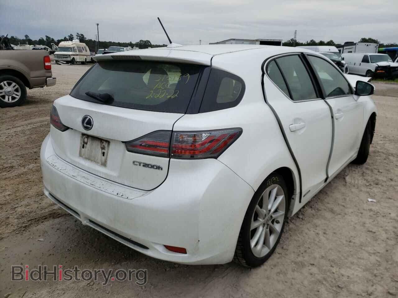 2012 LEXUS CT 200 - VIN: JTHKD5BH7C2098481 - Фото 4
