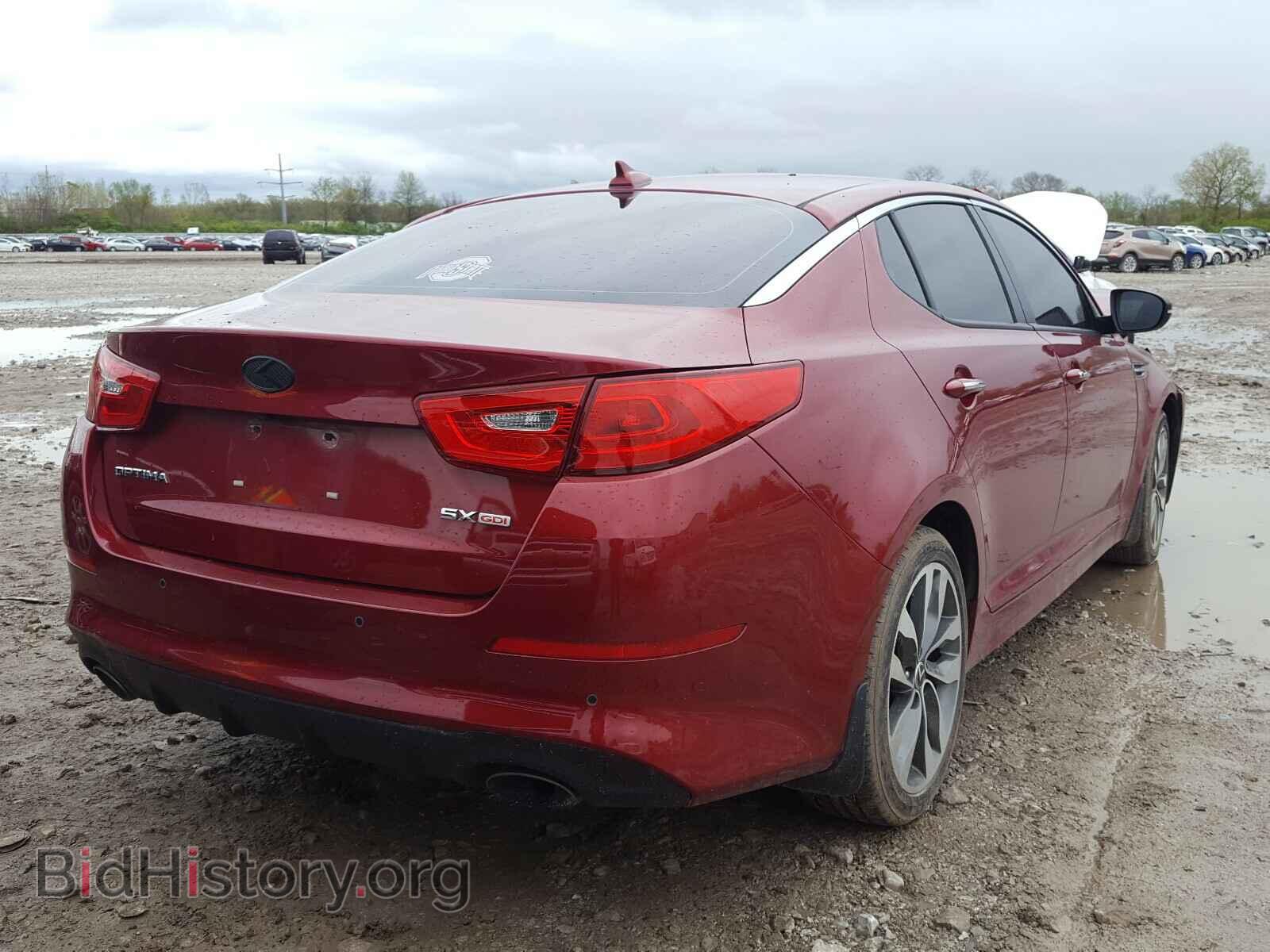 2015 KIA OPTIMA - VIN: 5XXGR4A70FG432974 - Фото 4