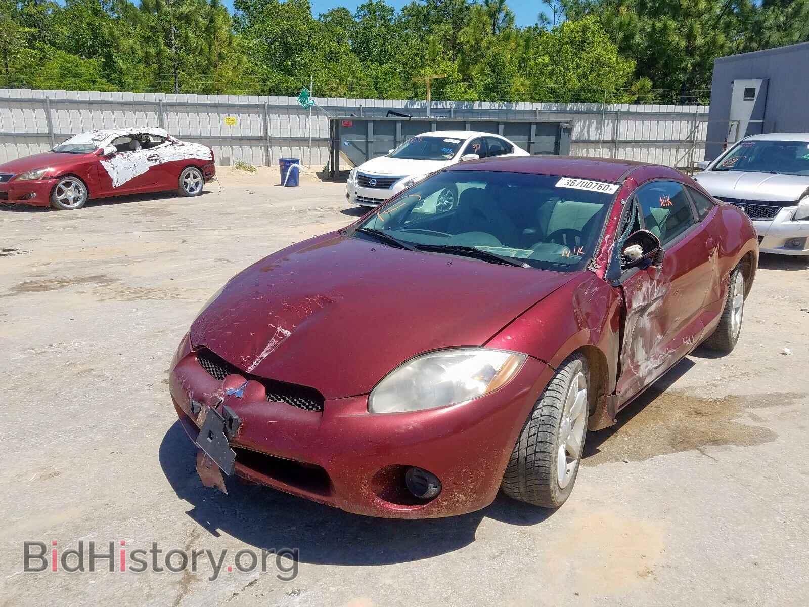 2007 MITSUBISHI ECLIPSE - VIN: 4A3AK24F17E056189 - Фото 2