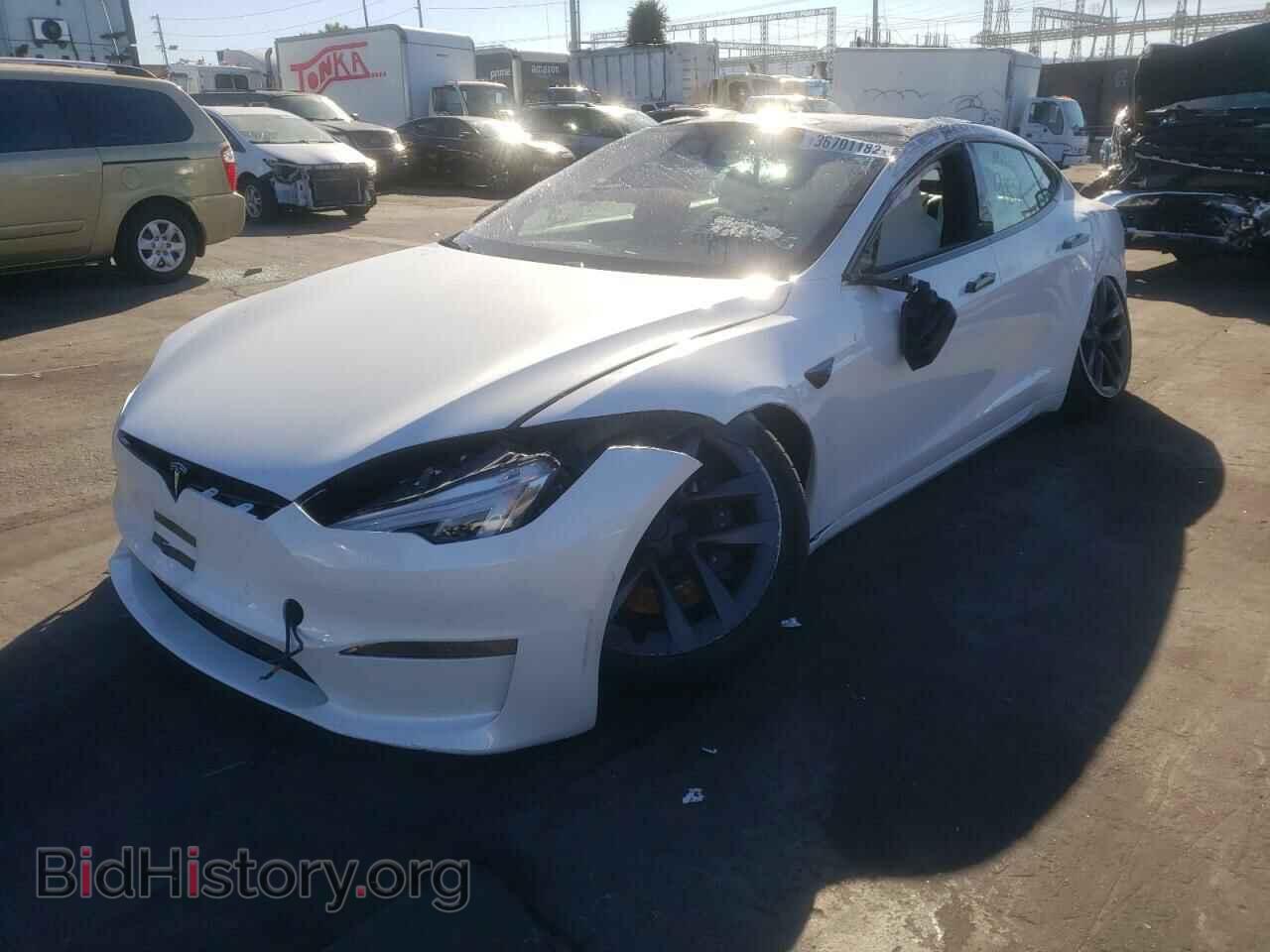 2021 TESLA MODEL S - VIN: 5YJSA1E63MF435093 - Фото 2