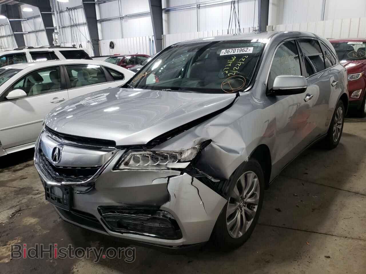 2016 ACURA MDX - VIN: 5FRYD4H48GB037121 - Фото 2
