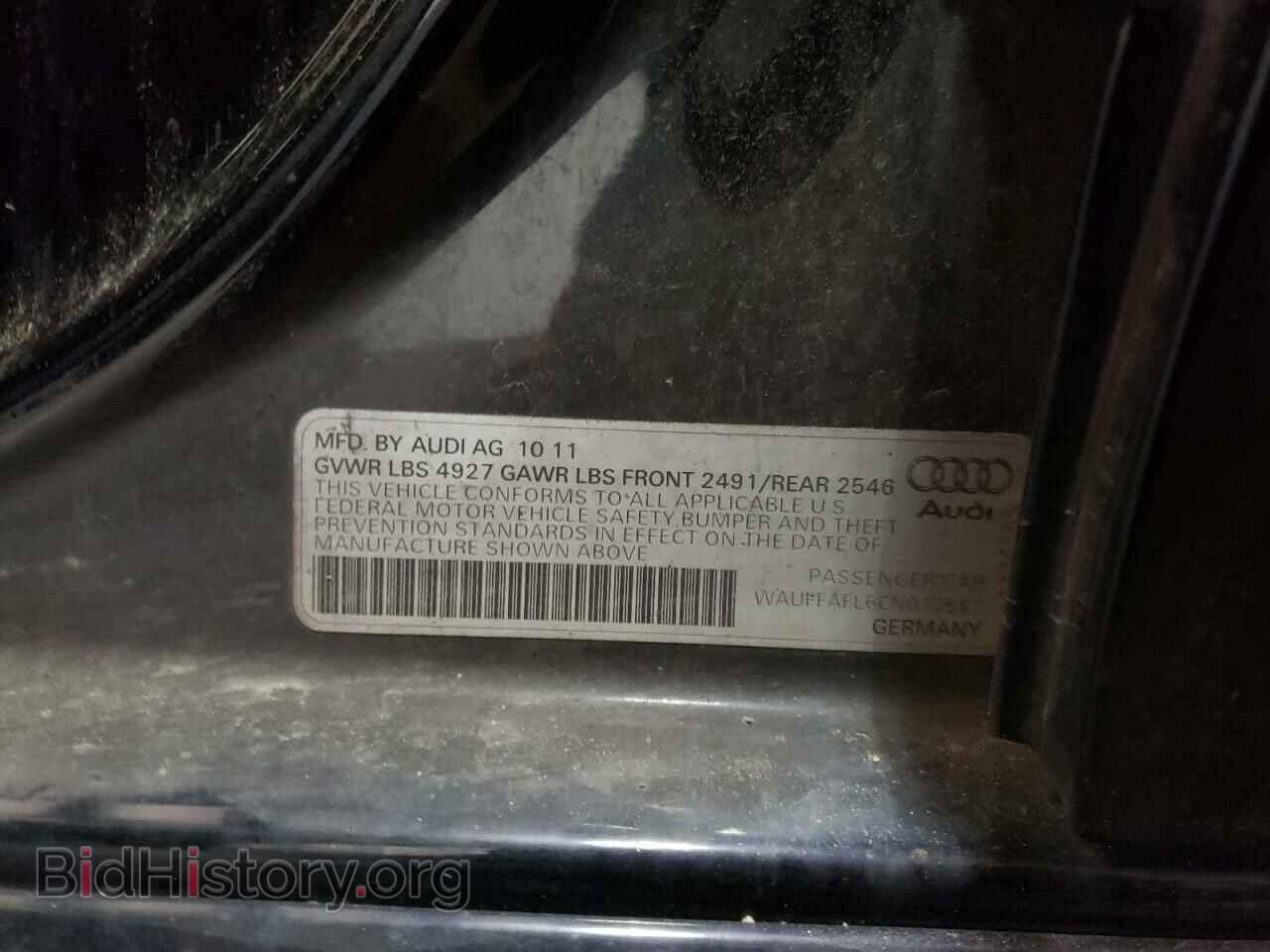 2012 AUDI A4 - VIN: WAUFFAFL6CN012562 - Фото 10