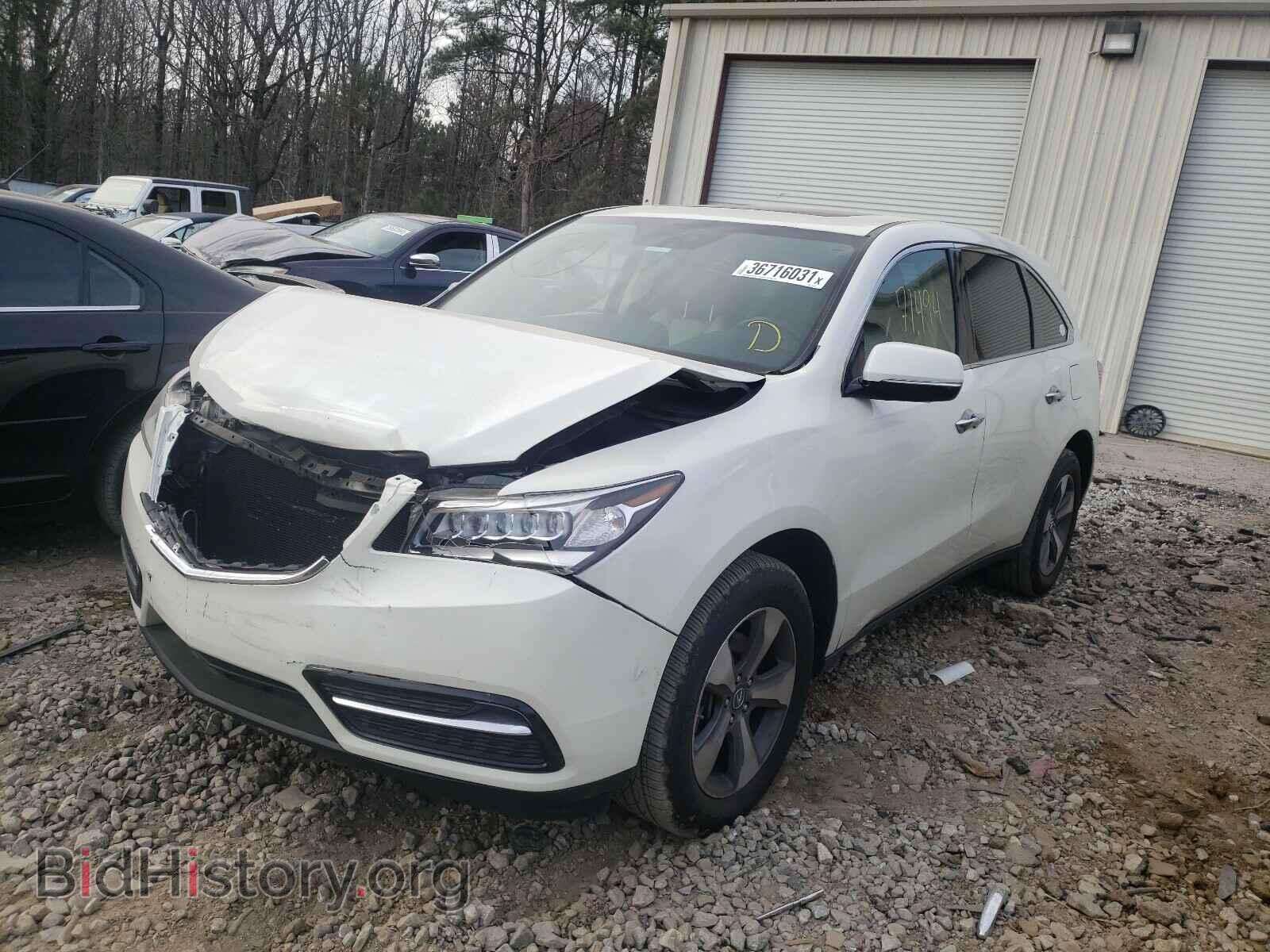 2016 ACURA MDX - VIN: 5FRYD3H27GB013935 - Фото 2