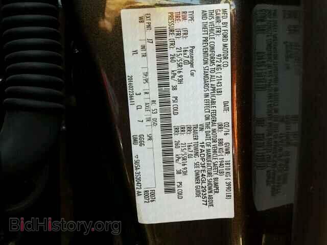 2016 FORD FOCUS - VIN: 1FADP3FE4GL293577 - Фото 10