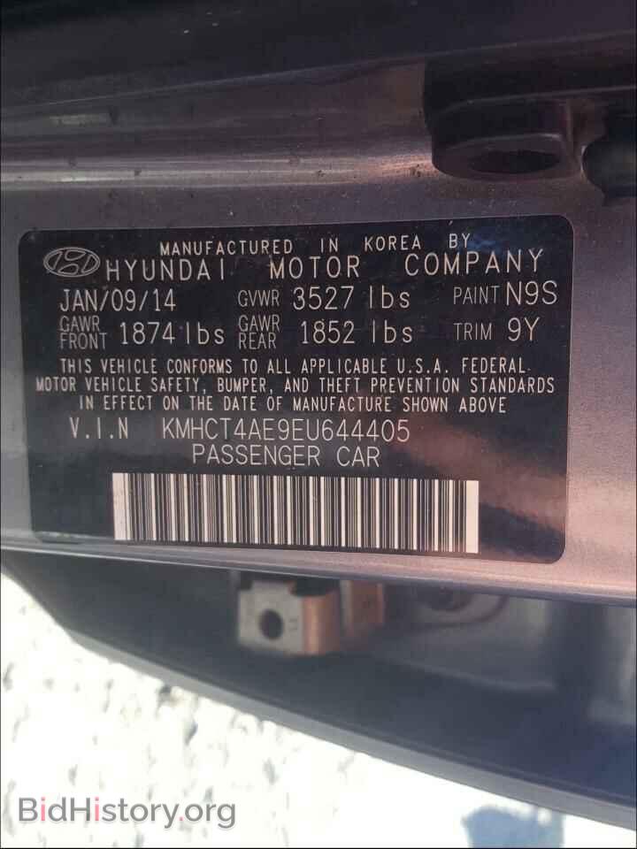 2014 HYUNDAI ACCENT - VIN: KMHCT4AE9EU644405 - Фото 10