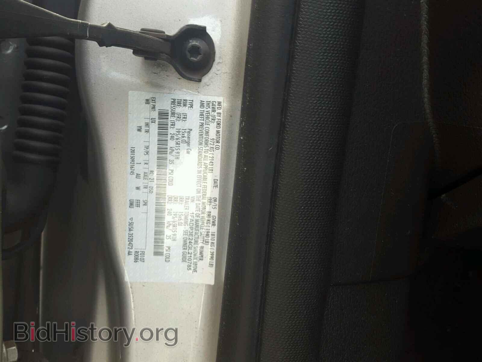 2016 FORD FOCUS - VIN: 1FADP3E24GL210785 - Фото 10