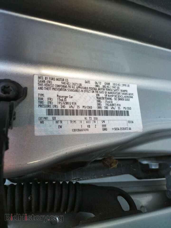 2012 FORD FOCUS - VIN: 1FAHP3E23CL436098 - Photo 10