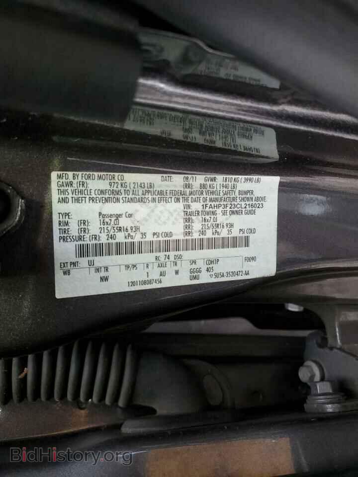 2012 FORD FOCUS - VIN: 1FAHP3F23CL216023 - Photo 13
