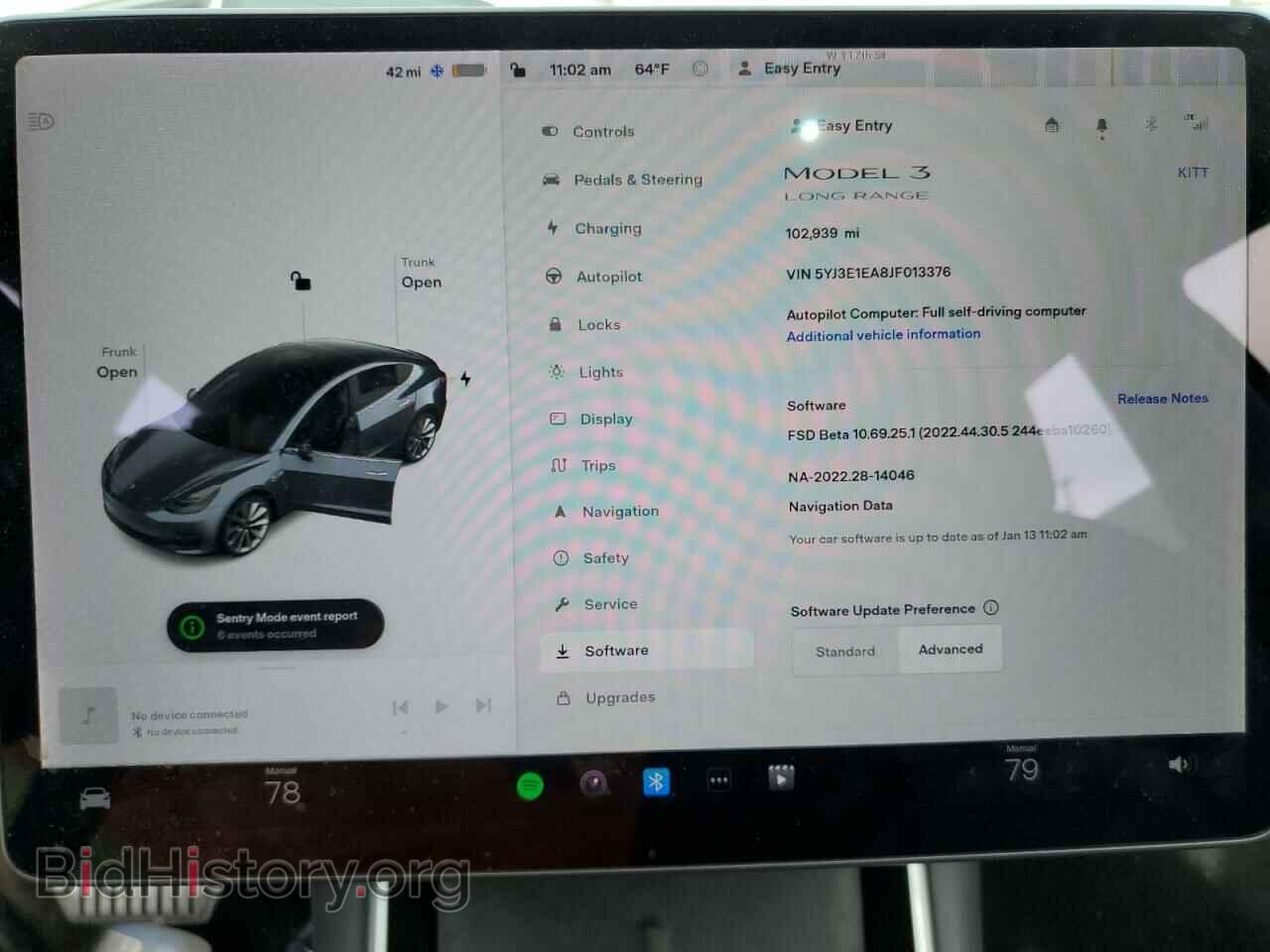 2018 TESLA MODEL 3 - VIN: 5YJ3E1EA8JF013376 - Фото 9