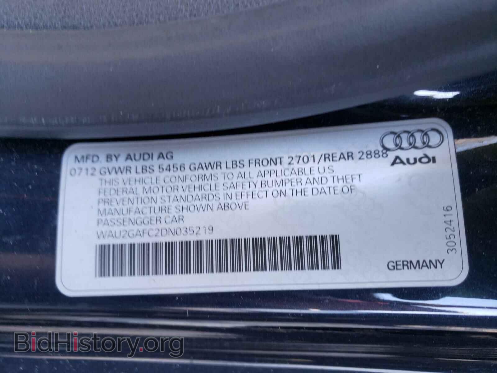 2013 AUDI A7 - VIN: WAU2GAFC2DN035219 - Photo 10