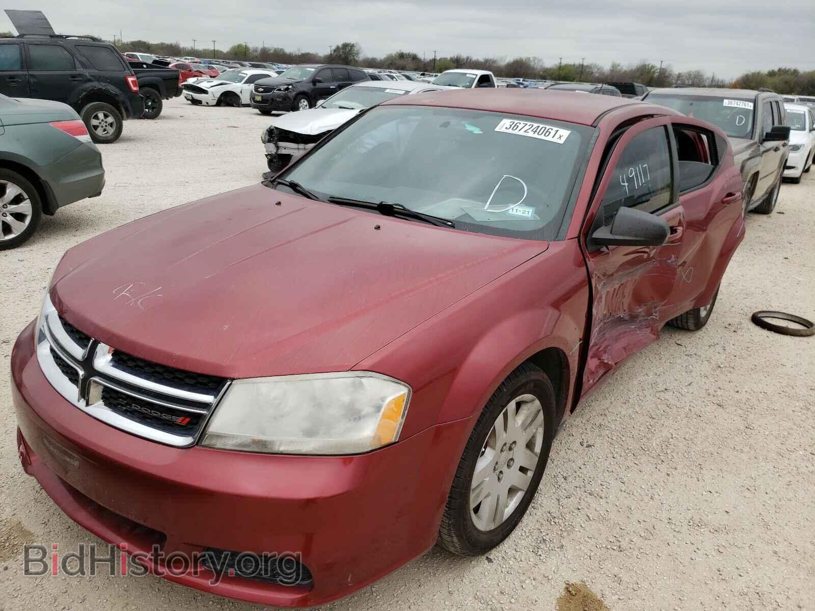 2014 DODGE AVENGER - VIN: 1C3CDZAB9EN188828 - Фото 2