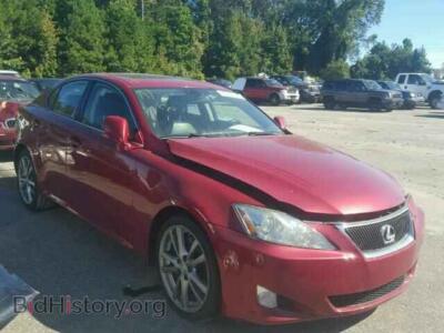 2008 Lexus IS350, red — VIN JTHBE262582014845, Copart