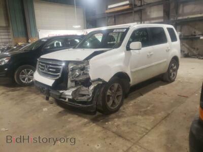 2014 Honda PILOT Pilot EXL, белый — VIN 5FNYF4H61EB039982, Copart