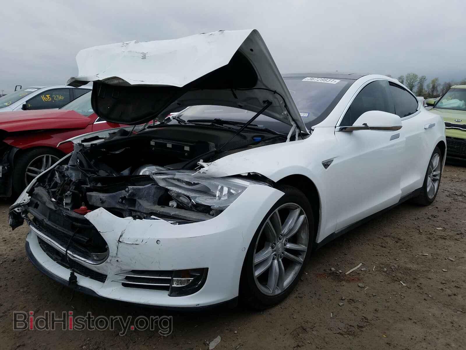 2014 TESLA MODEL S - VIN: 5YJSA1H15EFP49488 - Фото 2