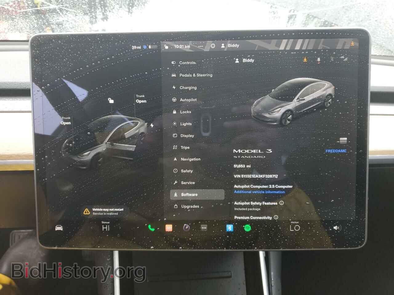 2019 TESLA MODEL 3 - VIN: 5YJ3E1EA3KF328717 - Фото 9