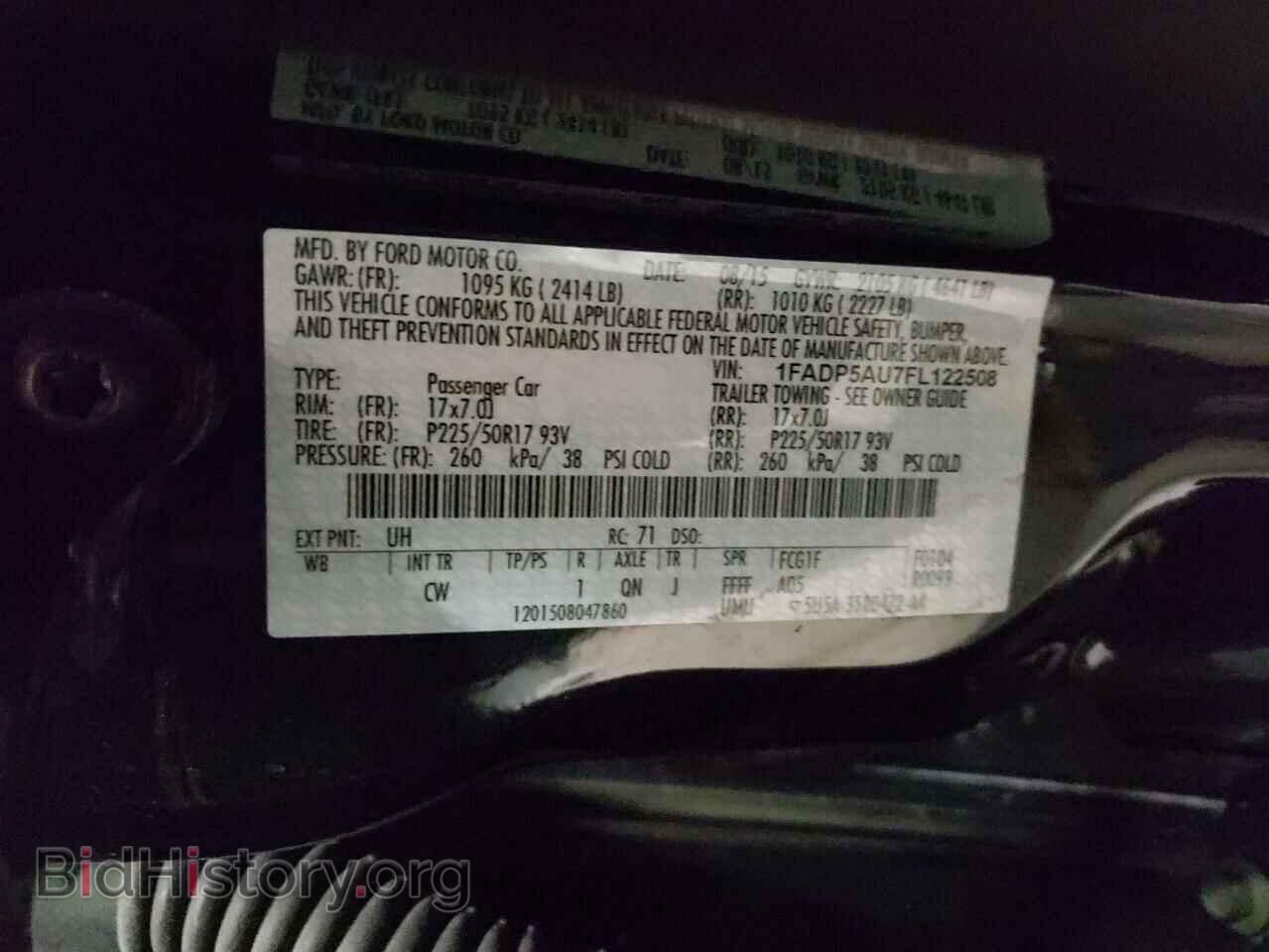 2015 FORD CMAX - VIN: 1FADP5AU7FL122508 - Фото 10