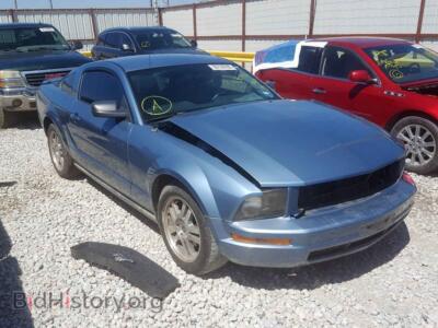 2007 Ford MUSTANG, синий — VIN 1ZVFT80N175307411, Copart