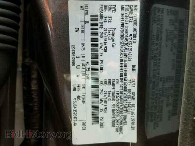 2013 FORD FOCUS - VIN: 1FADP3F23DL291708 - Photo 10