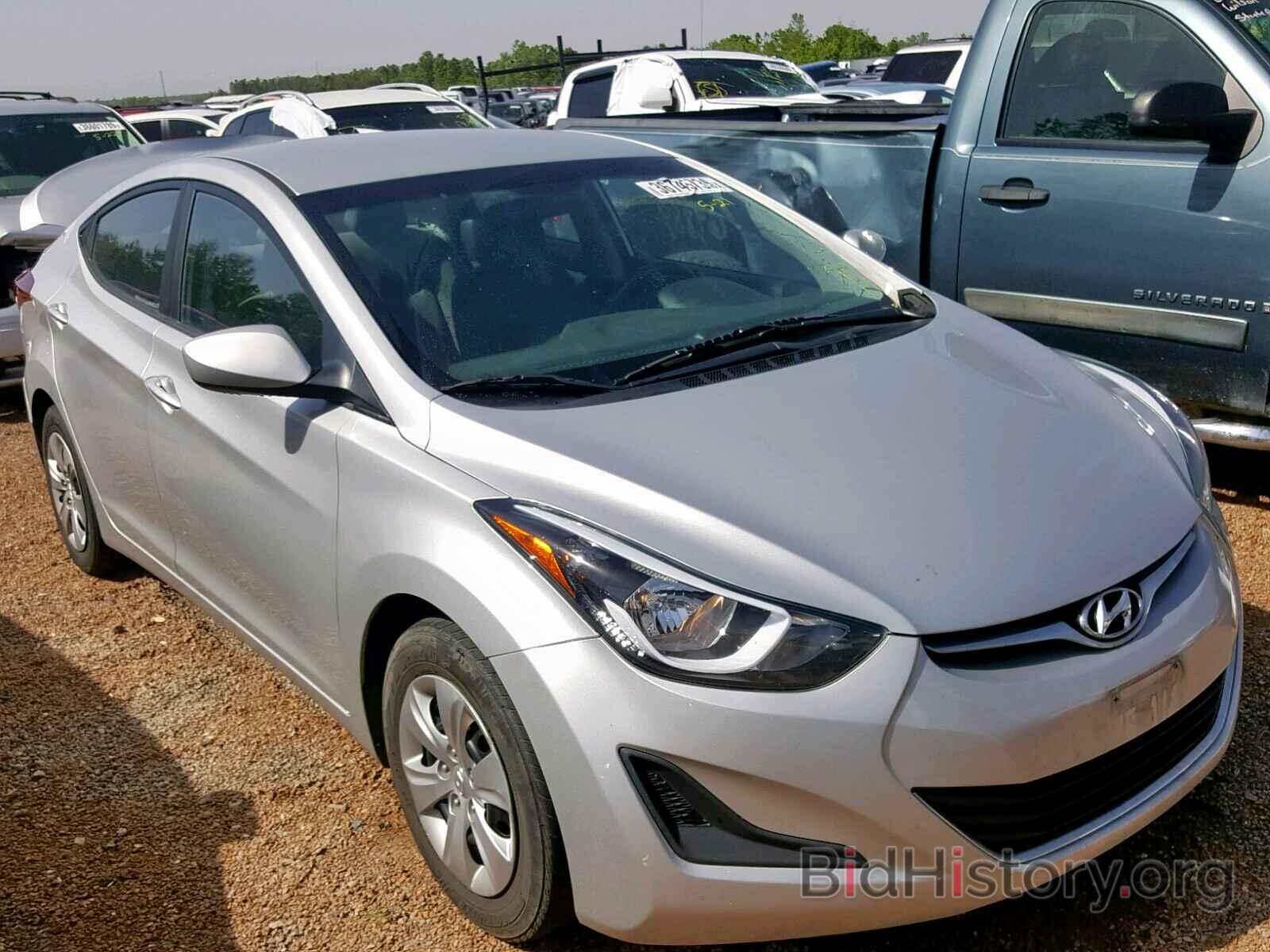 Photo 5NPDH4AE9GH740185 - HYUNDAI ELANTRA 2016