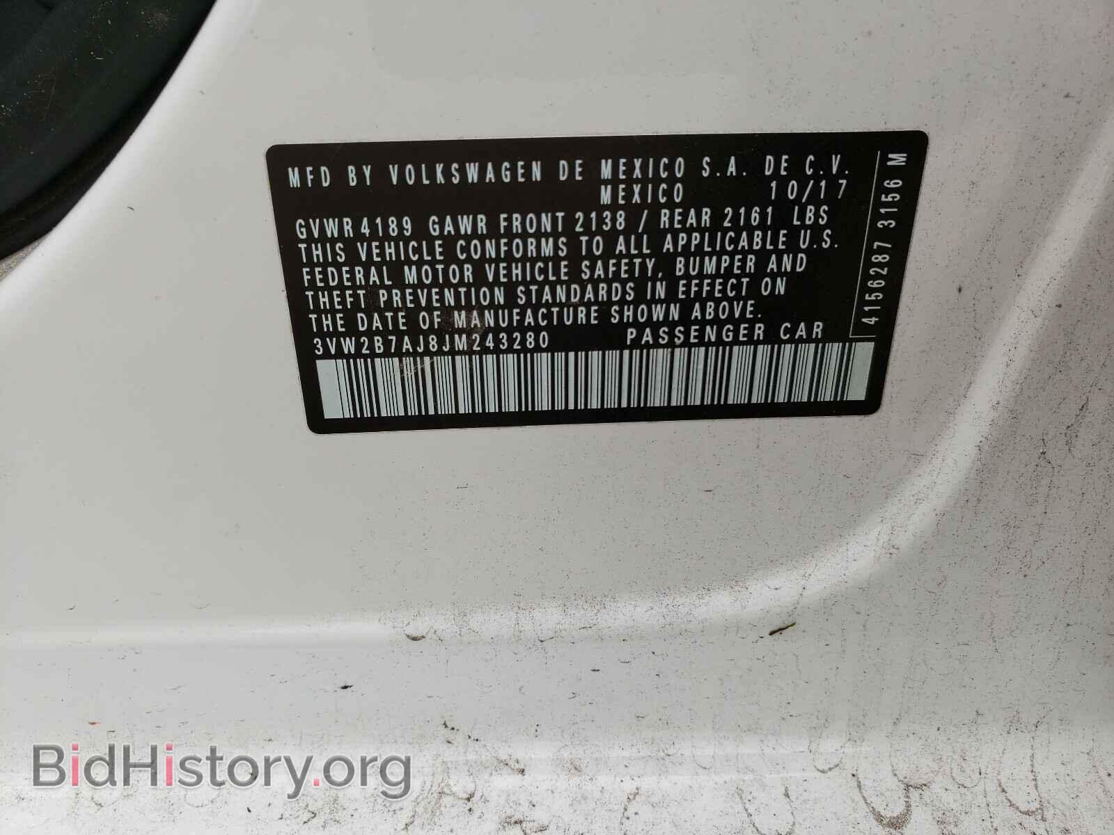 2018 VOLKSWAGEN JETTA - VIN: 3VW2B7AJ8JM243280 - Фото 10
